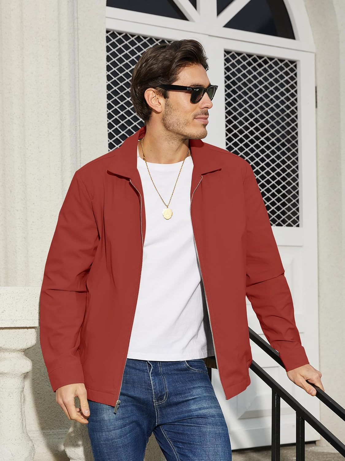TACVASEN Men's Lightweight Jacket Fall Water-repellent Windbreaker Jackets
