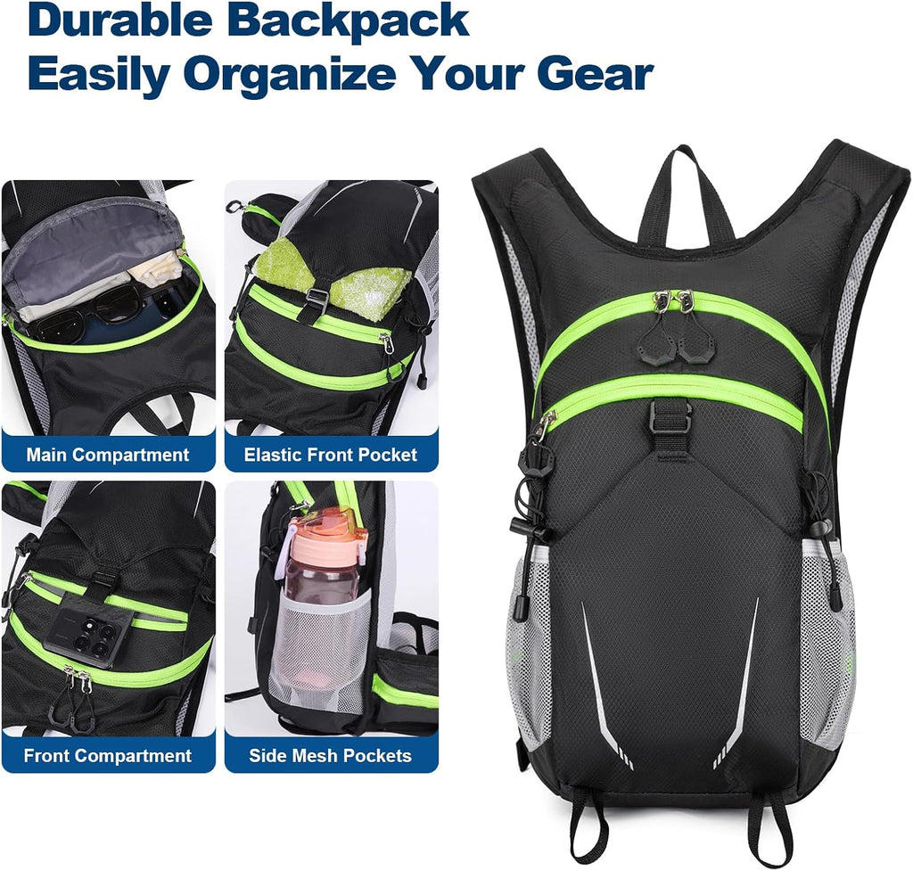 10L Small Hiking Backpack for Men Women, Lightweight Hiking Daypack