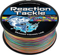 Reaction Tackle Braided Fishing Line - Pro Grade Power Performance for Saltwater or Freshwater Fish - Colored Fishing Line Braid for Extra Visibility