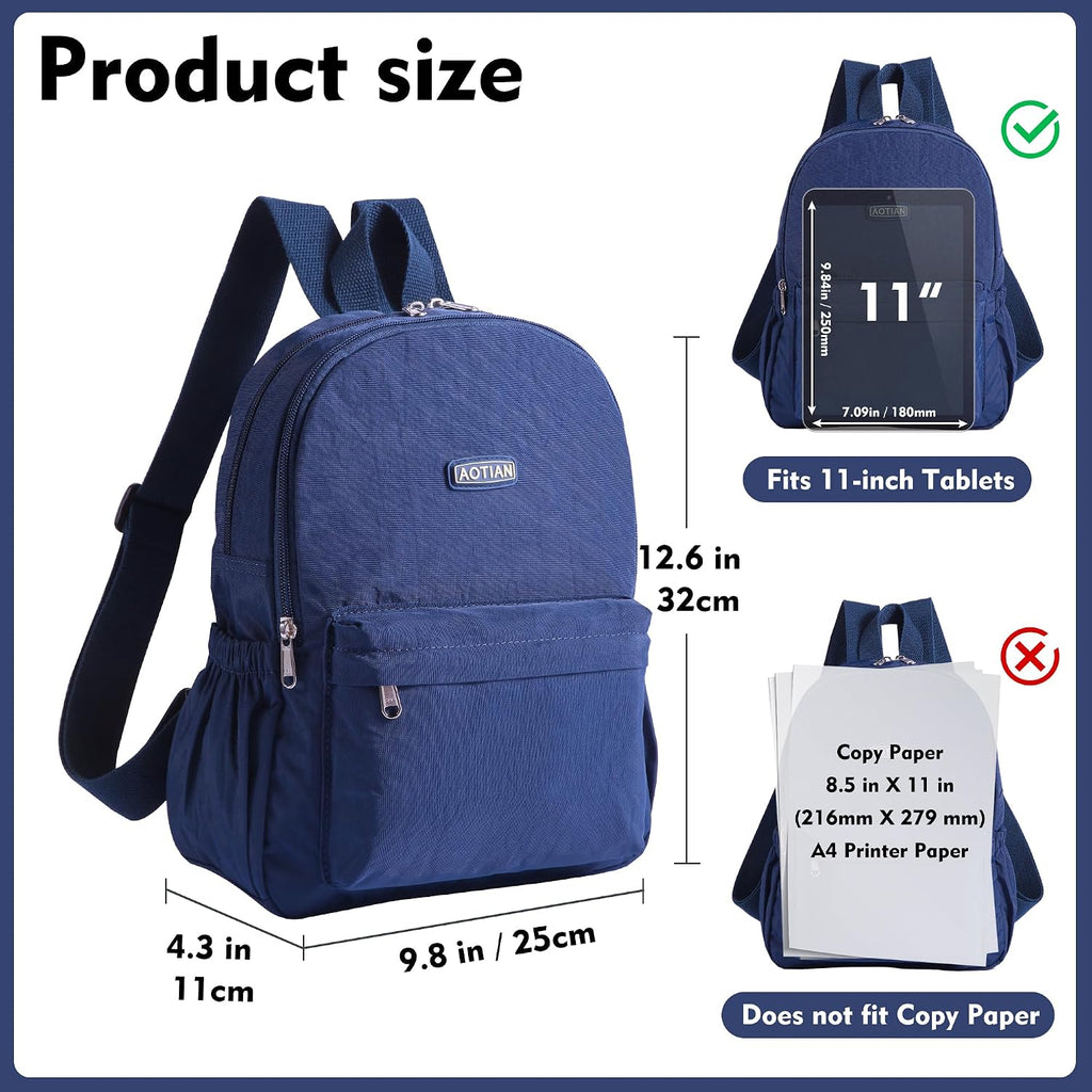 AOTIAN Lightweight Nylon Daypack, Small Hiking Backpack for Women