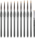 Golden Maple Miniature Paint Brushes Drybrush-10pcs Model Detail Paint Brush Set, Small Fine tip Brushes for Acrylic, Watercolor & Paint by Number, Figurine