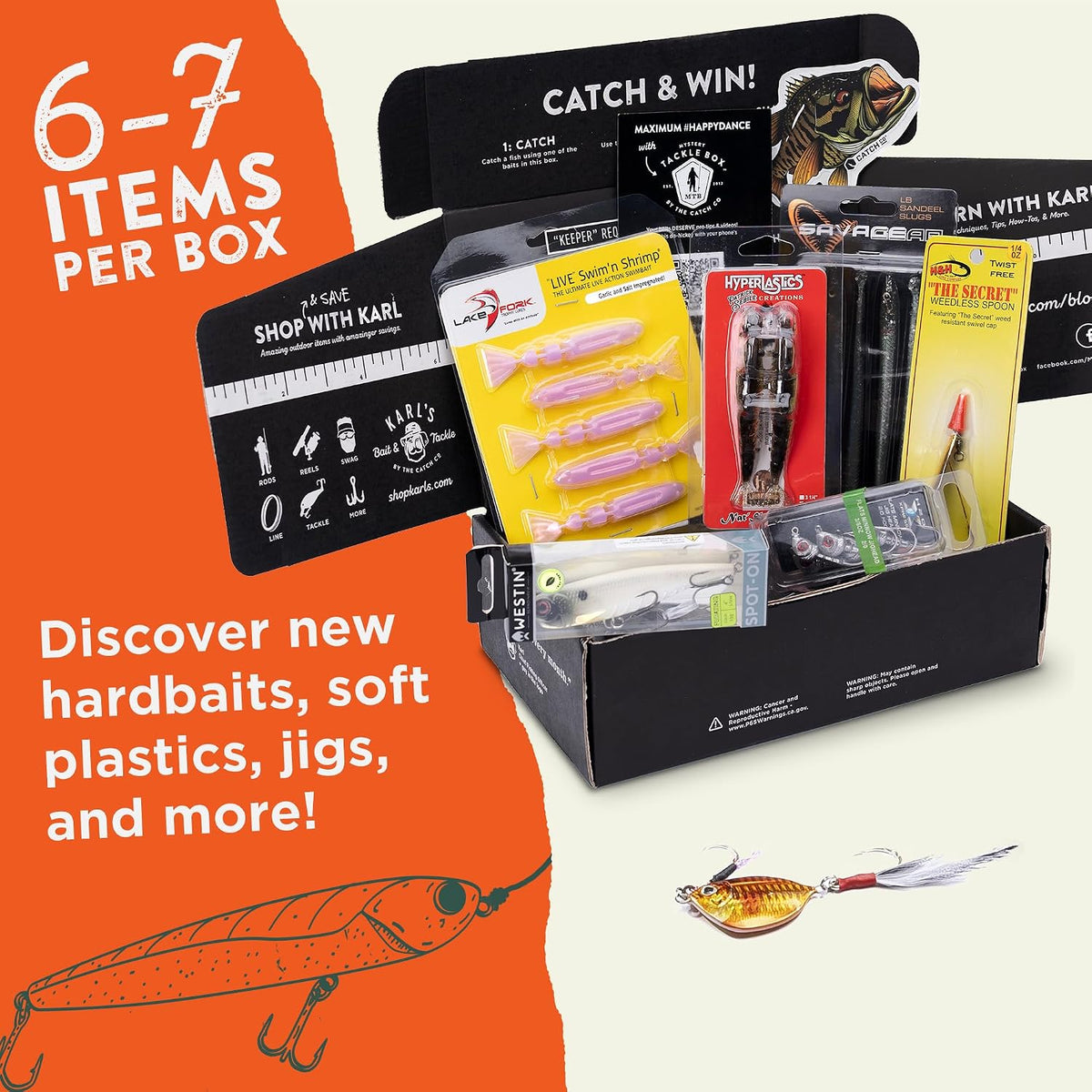 Catch Co Mystery Tackle Box Inshore Saltwater Fishing Kit