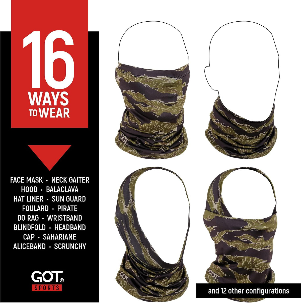 UPF 50+ Fishing Neck Gaiter - UV Face Mask Sun Protection for Men Women