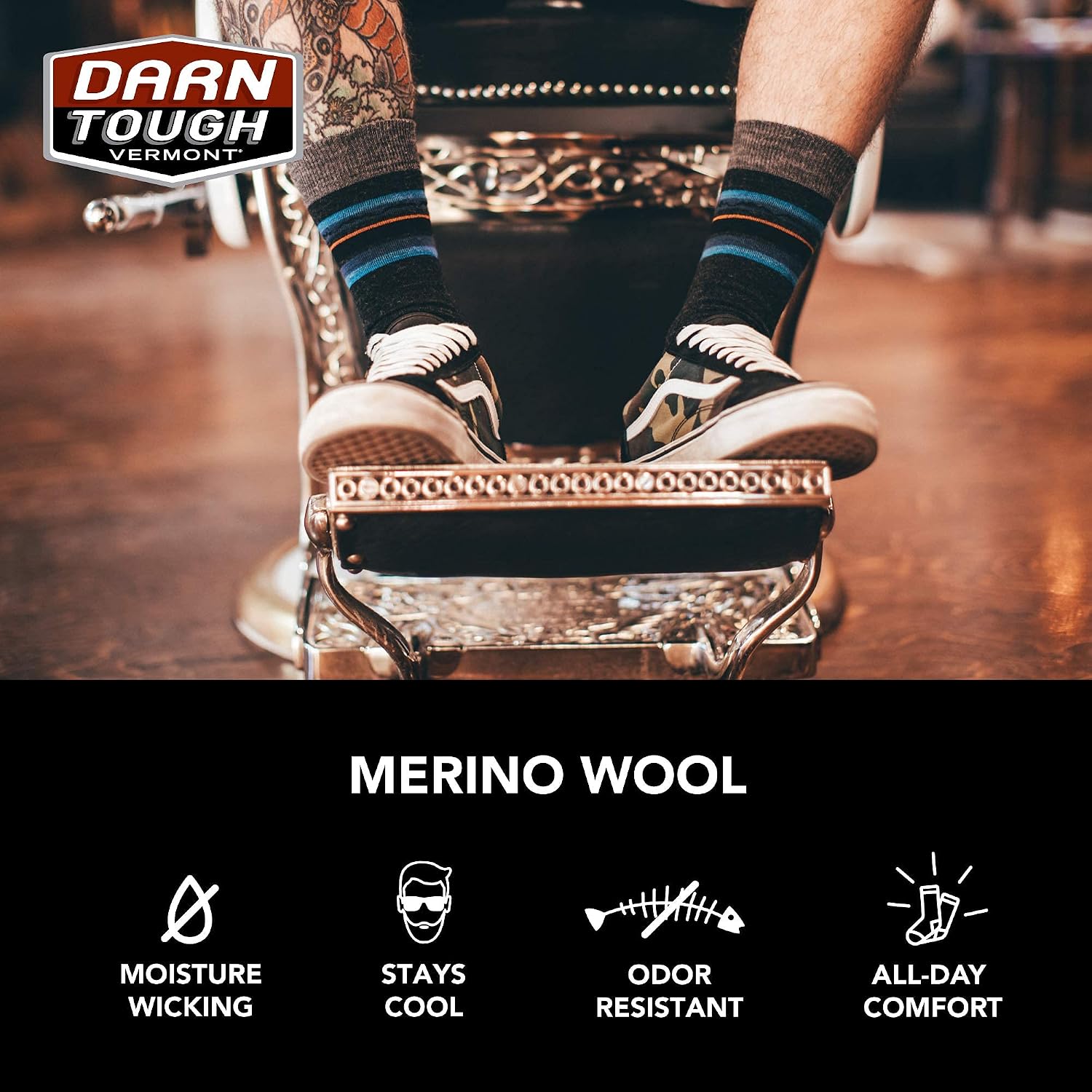 Darn Tough Vermont Men's The Standard Crew Light Cushion Socks (1657)