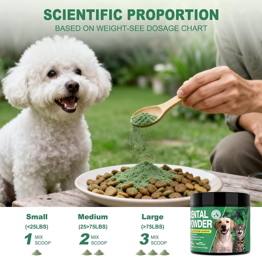 Dog Dental Powder for Teeth Cleaning & Breath Freshener 150g