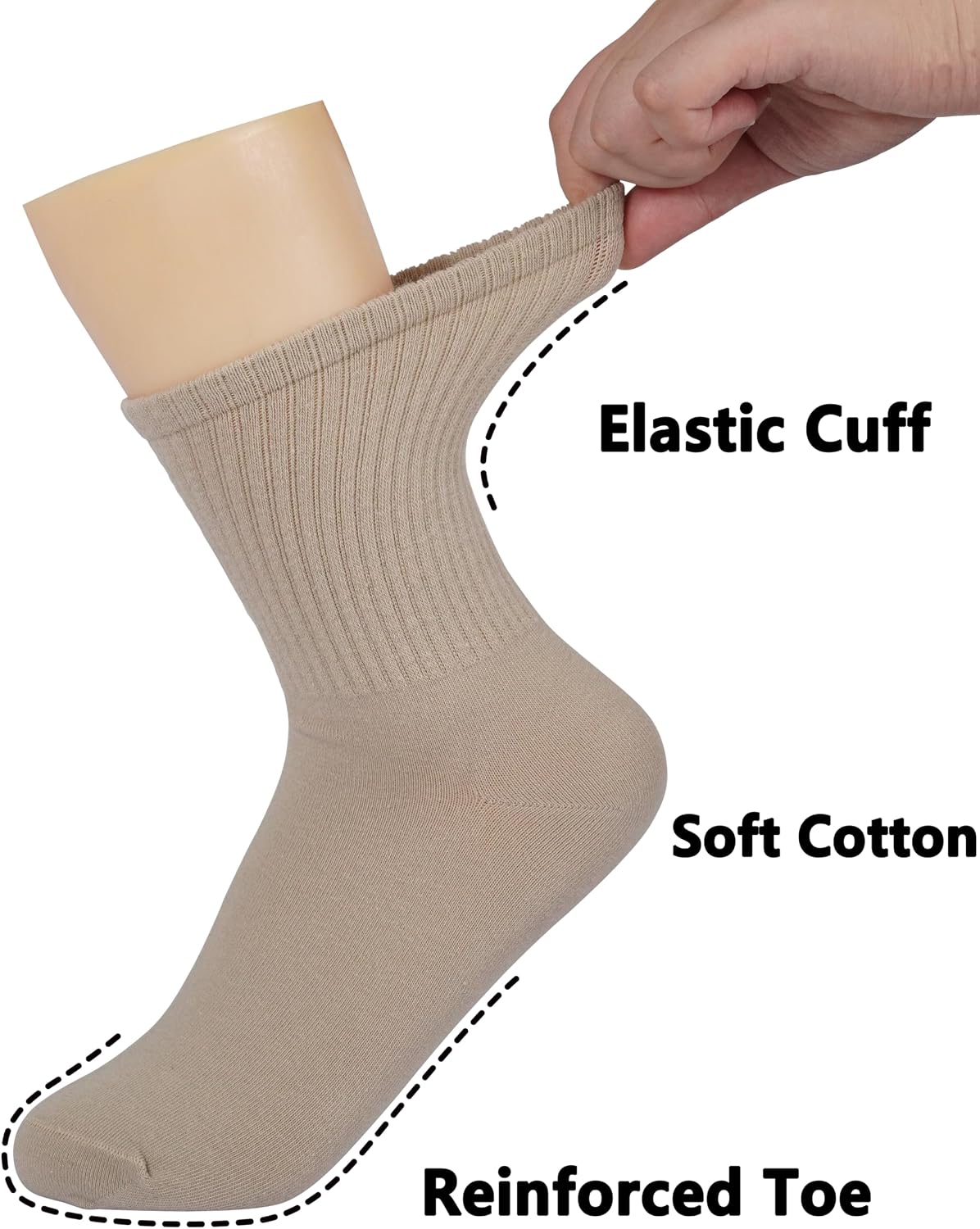BomKinta Women Calf Socks Athletic Crew Sock