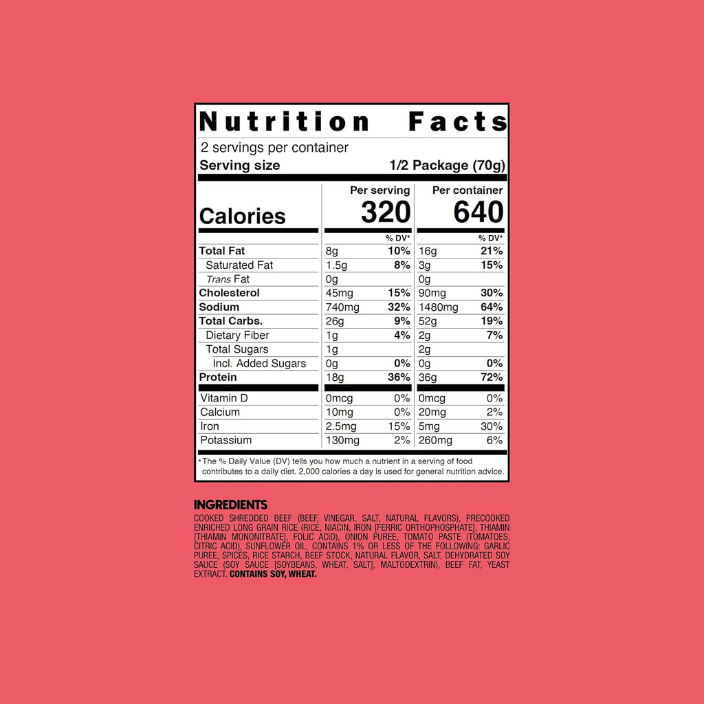 BIGHORN Mountain Food Mexican Style Birria and Rice - contains 6 packs | 12 servings | 210g Protein | 3,840 Calories - premium freeze dried meals for backpacking food - dehydrated camping food for backpacking meal - just add water - great taste