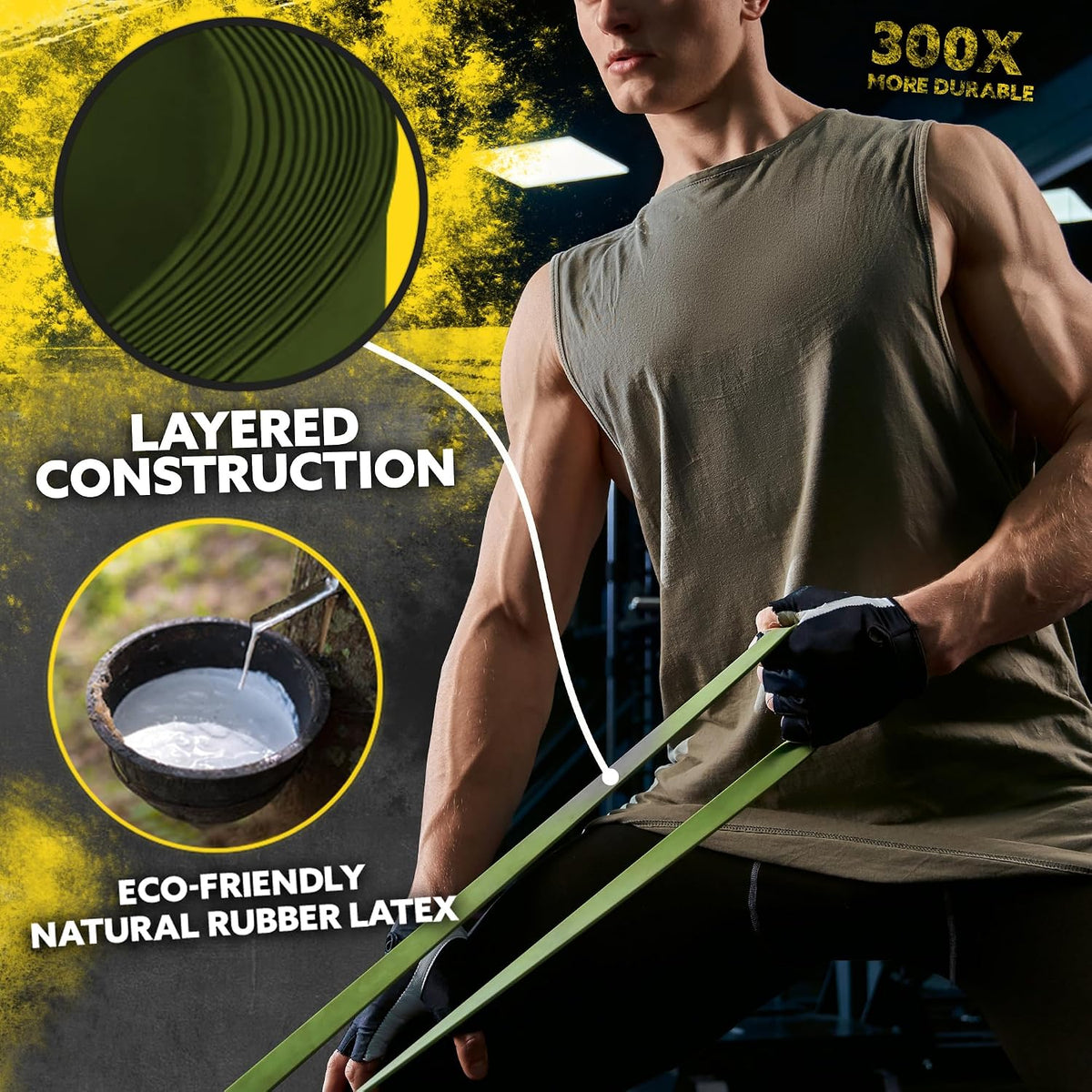 Long Resistance Bands Set, 5 Pull Up Assistance Bands for Working Out