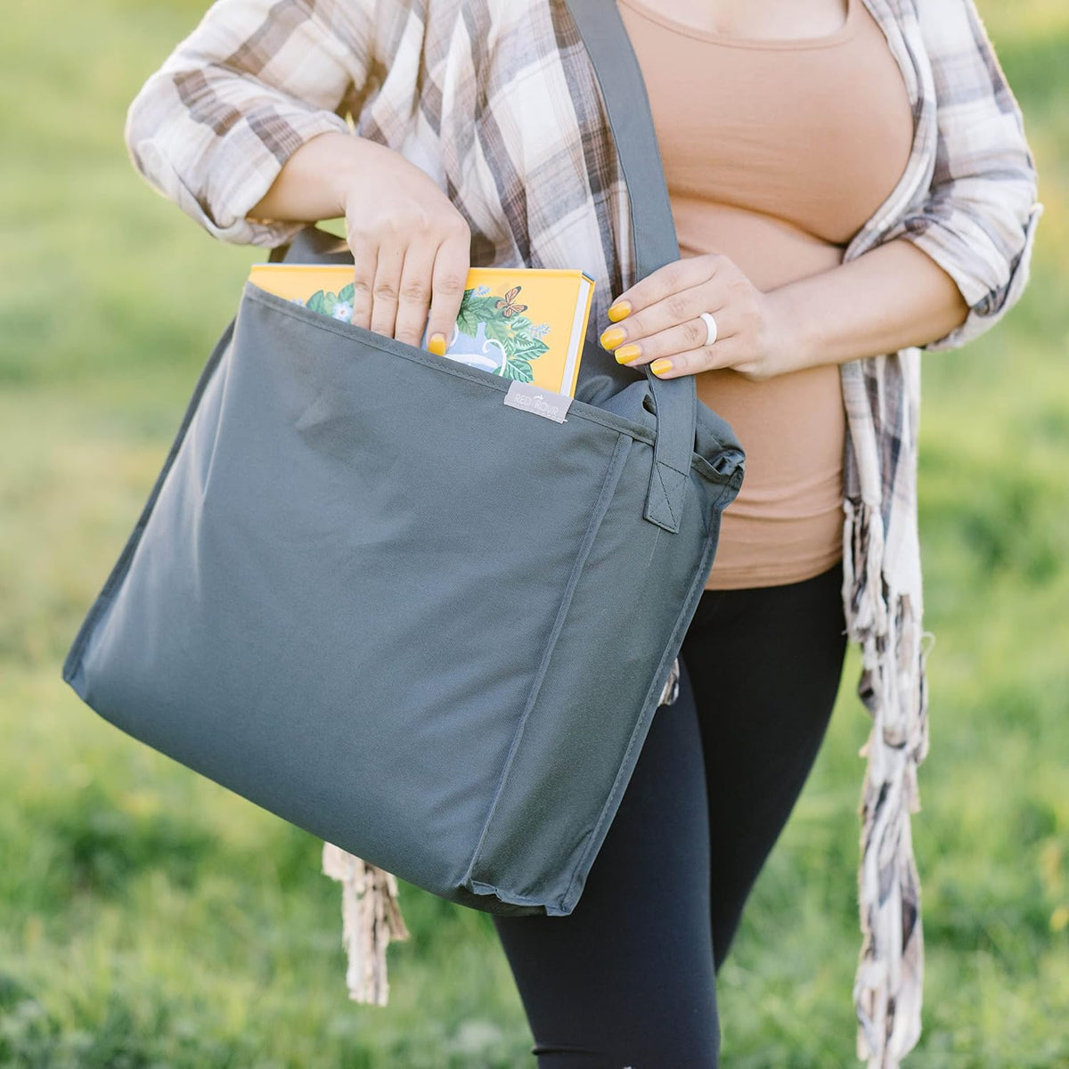 Outdoor Adventure Blanket | Picnic Blue | Soft Pad with Shoulder Strap