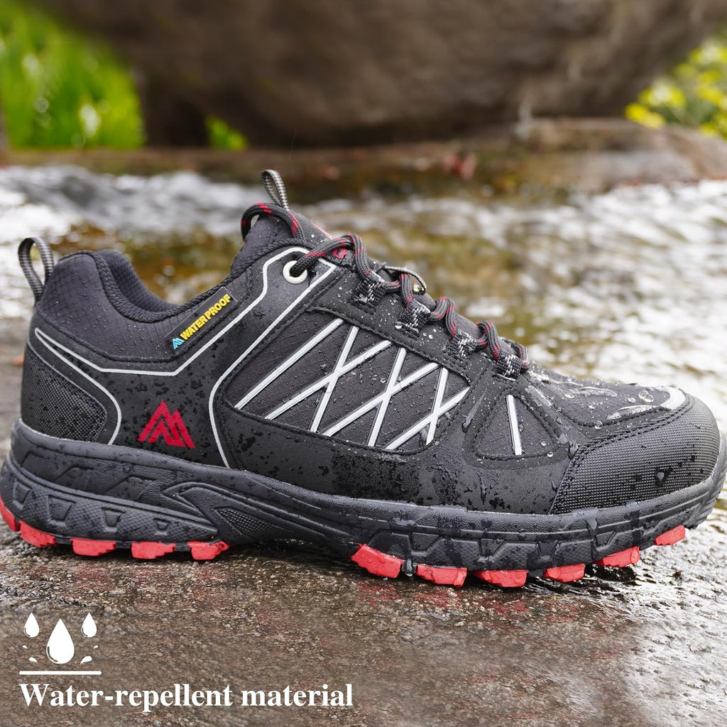 Queday Mens Waterproof Lightweight Hiking Shoes
