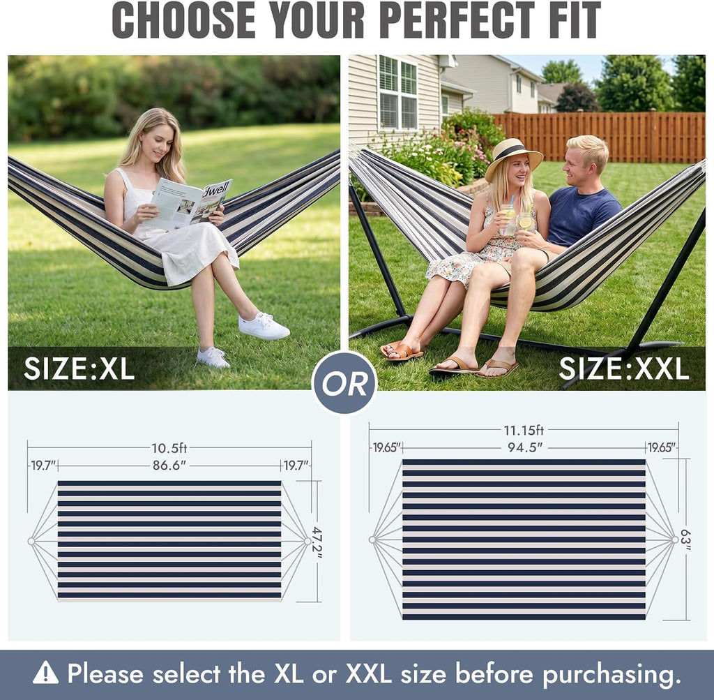 INNO STAGE Double Hammock with Tree Straps, Extra Large 2 Persons Hammock
