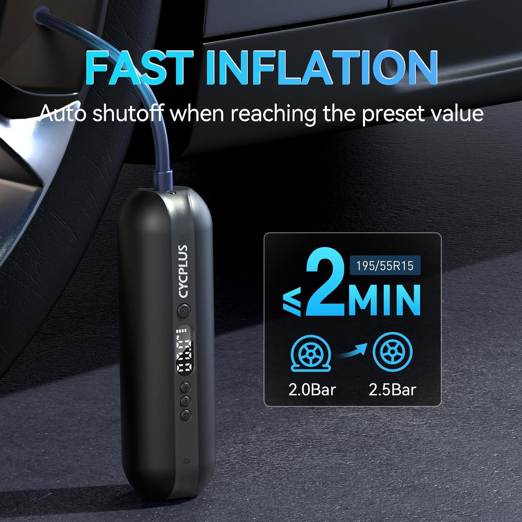 CYCPLUS Tire Inflator A2 + GPS Bike Computer G1
