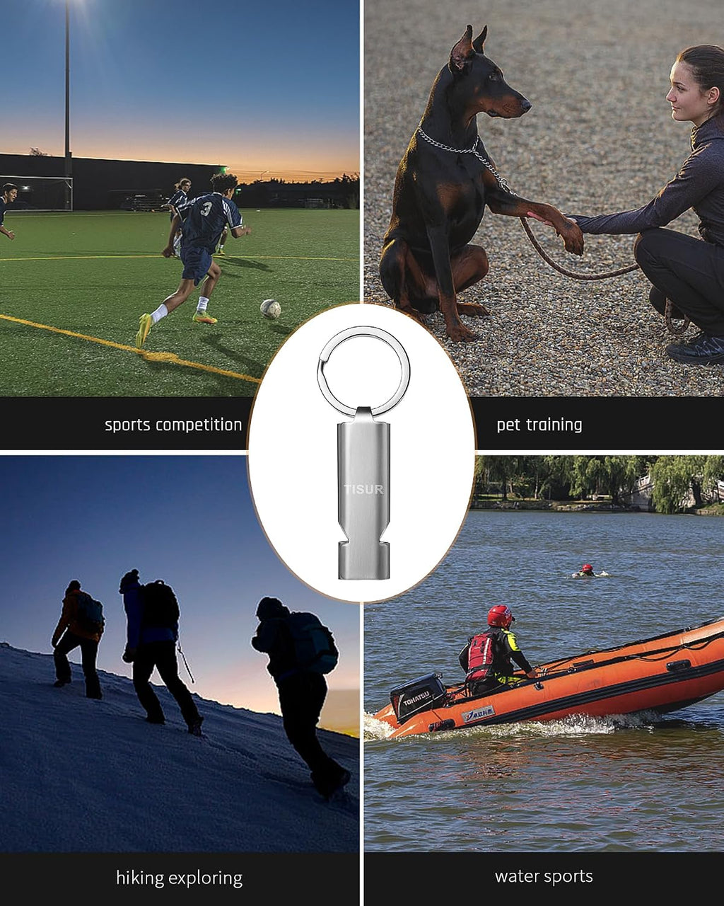 TISUR Loud Emergency Whistles,Whistle Keychain dog whistle