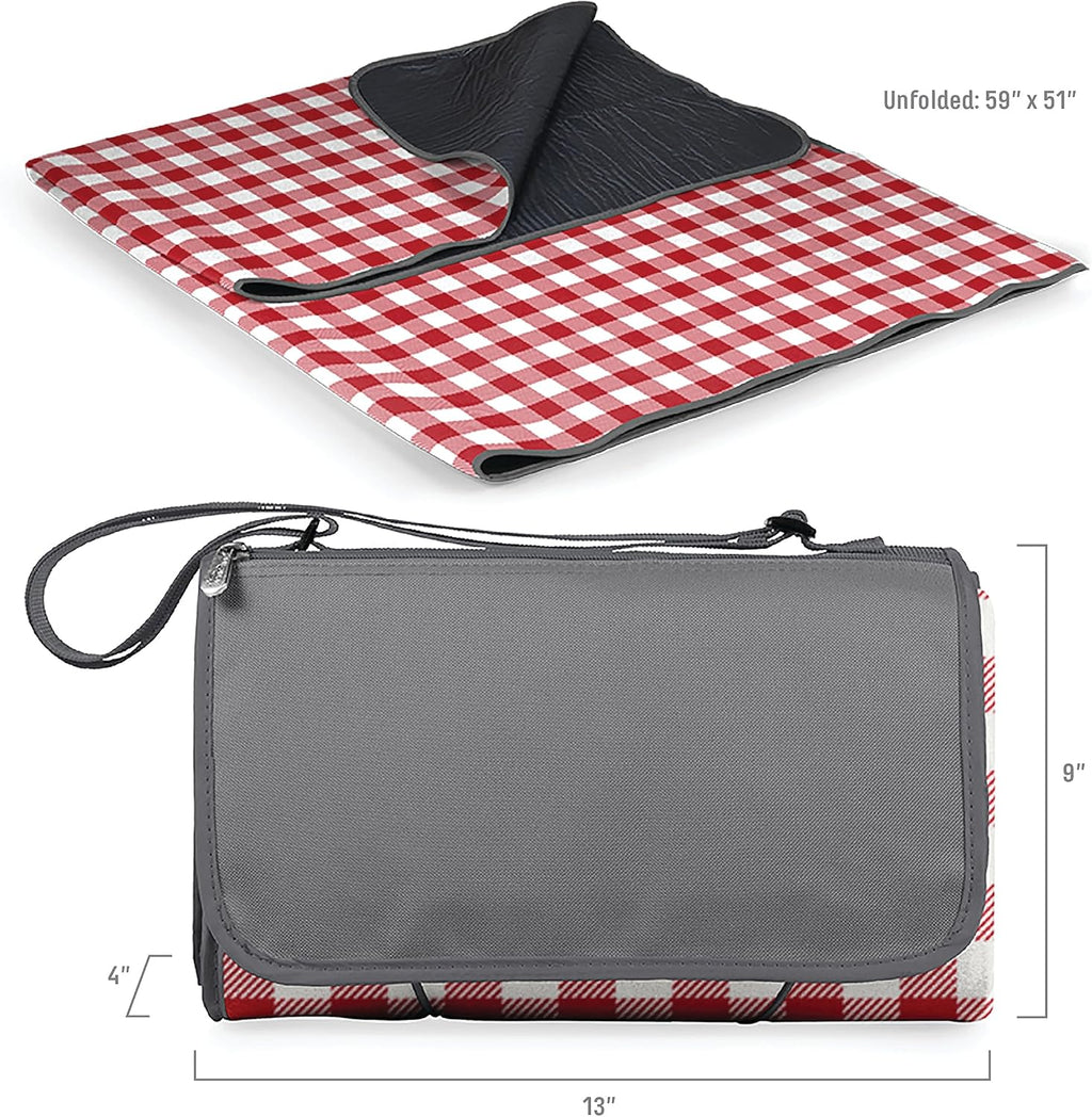 ONIVA - a Picnic Time brand Blanket Tote Outdoor Picnic Blanket, Beach Blanket, Camping Blanket 59x51 inches