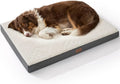 Bedsure Washable Dog Beds Large Sized Dog with Comfy Sherpa, 36x27in Grey