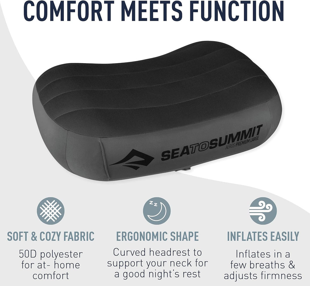 Sea to Summit Aeros Premium Inflatable Pillow, Regular, Lime