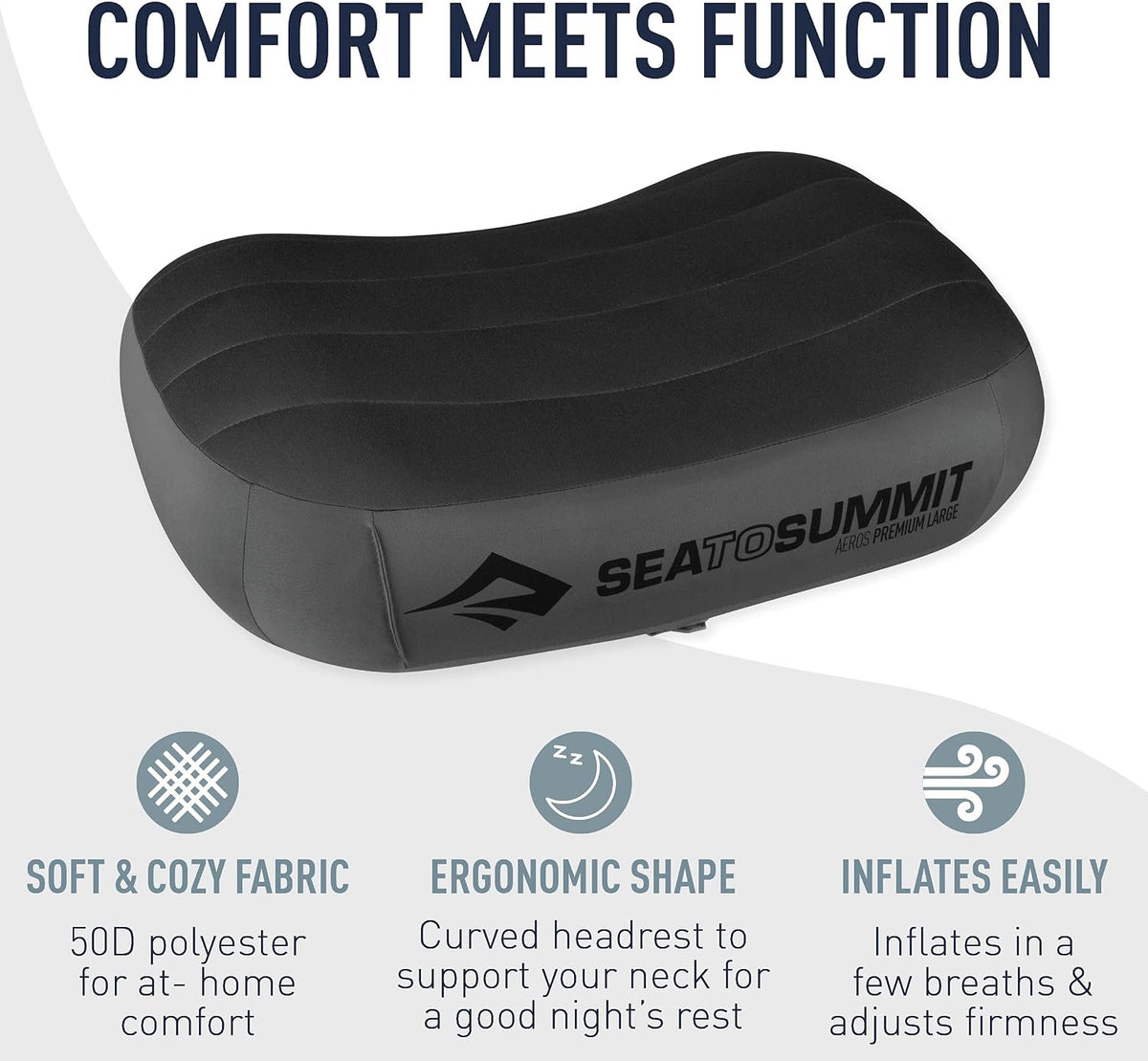 Sea to Summit Aeros Premium Inflatable Pillow, Regular, Lime