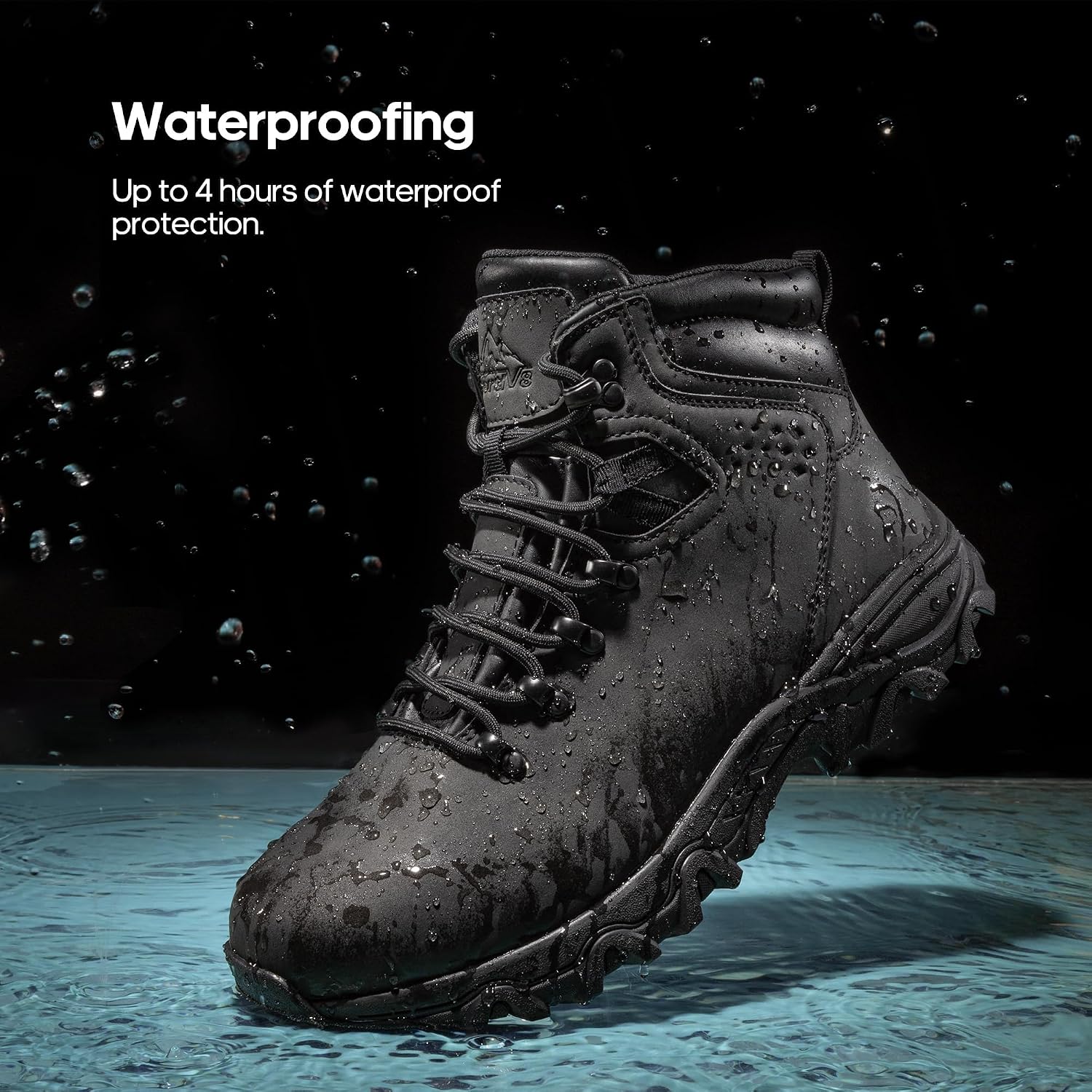 NORTIV 8 Men's Hiking Winter Insulated Snow Boots