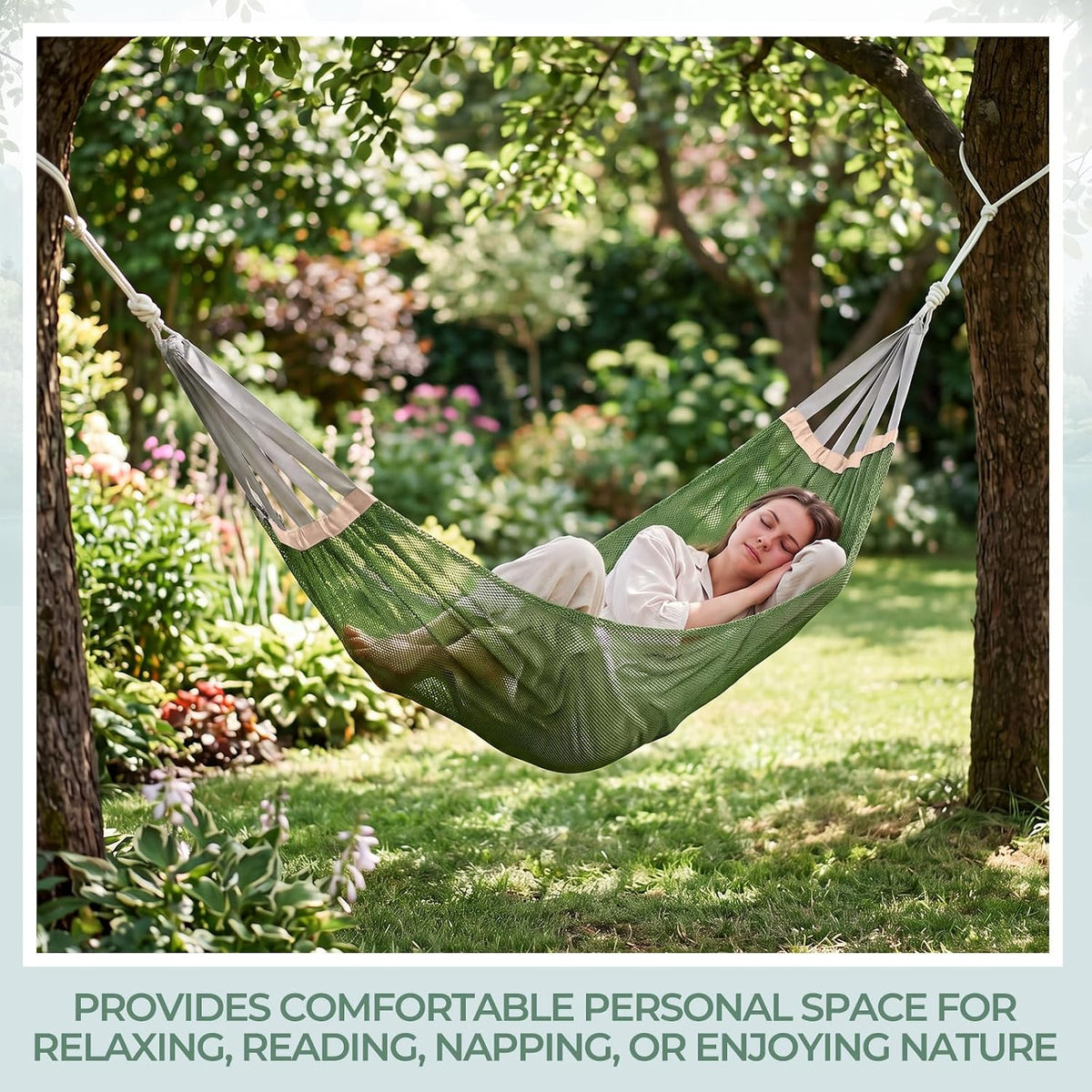 6 Pcs Camping Hammocks with Thick Rope and Storage Bags Portable Travel Nylon Mesh Hammock 102 x 51 in Lightweight Breathable Outdoor Hammock for Camping Hiking Backpacking Backyard