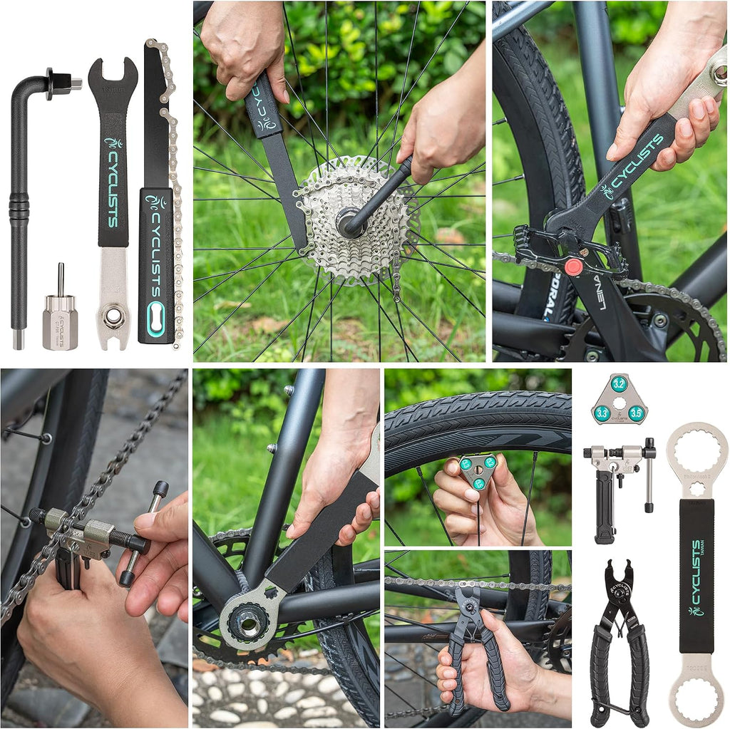 cyclists 17 PCS Bike Tool Kit - Bicycle Repair Tool Set with Storage Case