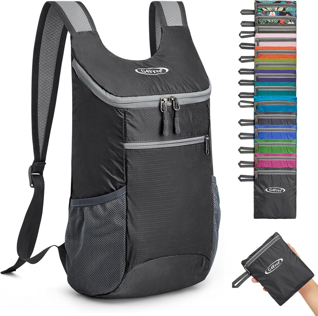 G4Free 10L Lightweight Packable Hiking Backpack, Nylon Daypack Daily Travel