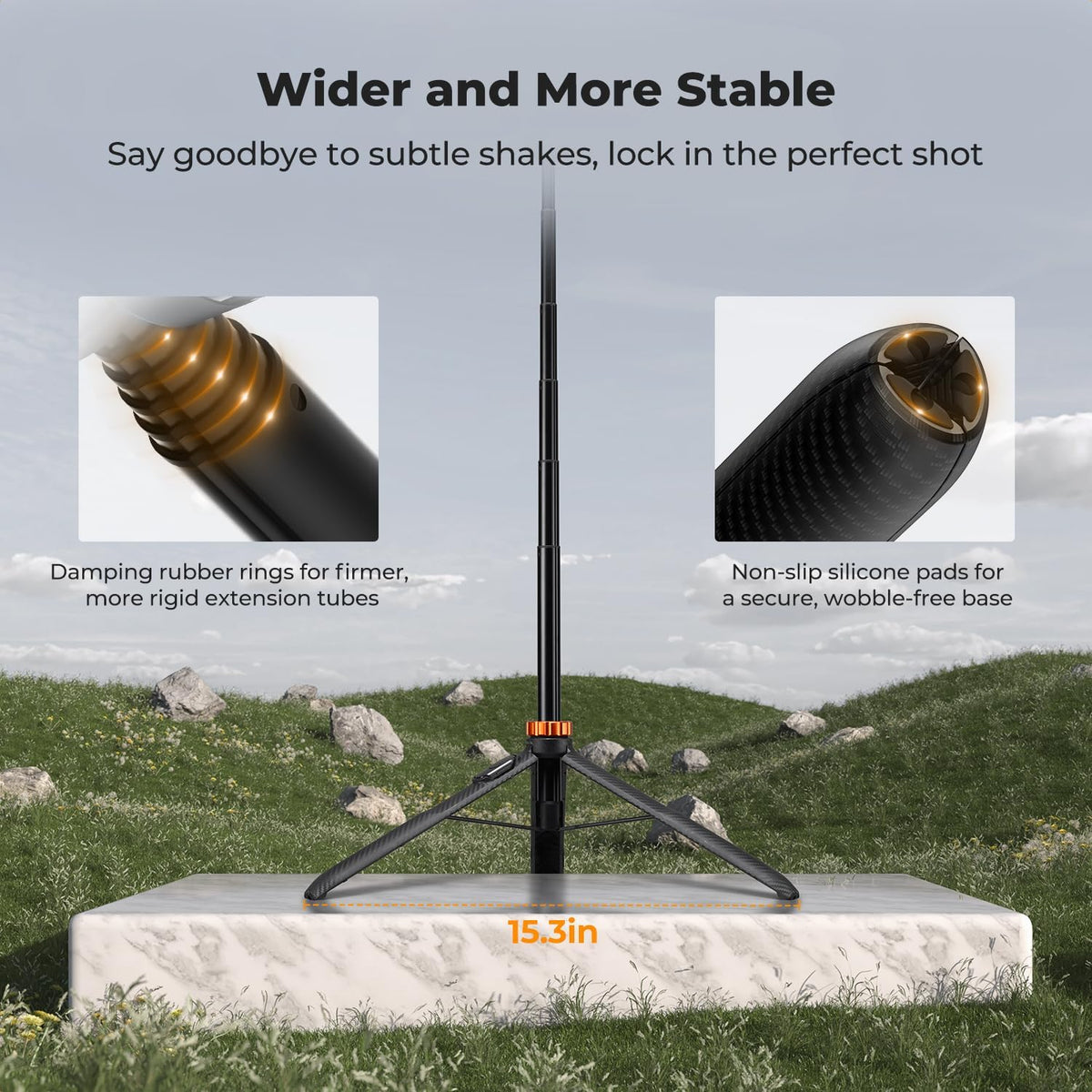 K&F CONCEPT 69'' Selfie Stick Tripod for Pocket 3