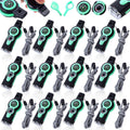 Arrowbash 12 Pack Emergency Survival Whistle 7-in-1 Compass Hiking Survival Safety Whistle with Lanyard Outdoor Multifunctional Tool Ideal for Hiking Camping Rescue Signaling