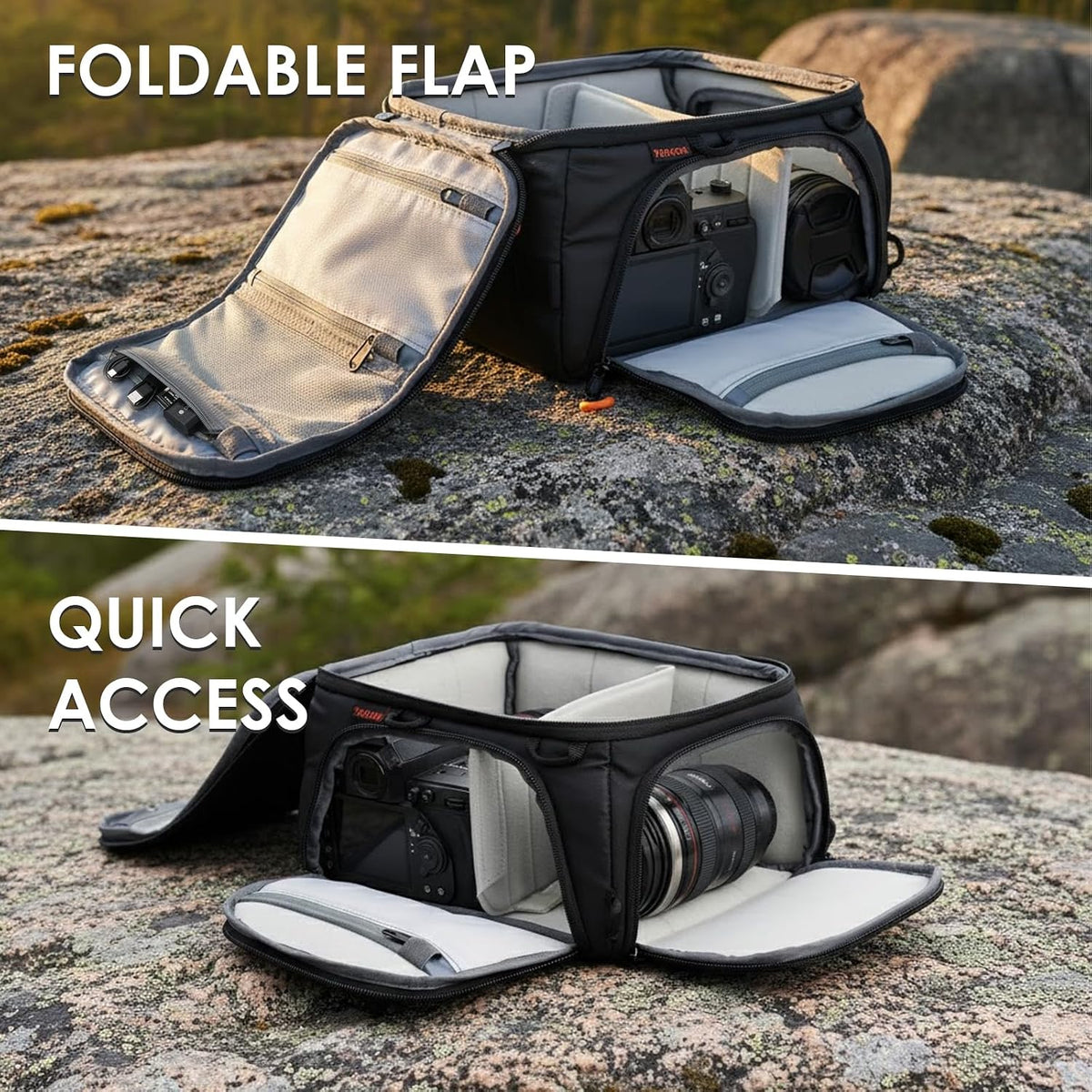 TARION Protective Camera Insert Bag Quick Access DSLR Inner Case Organizer
