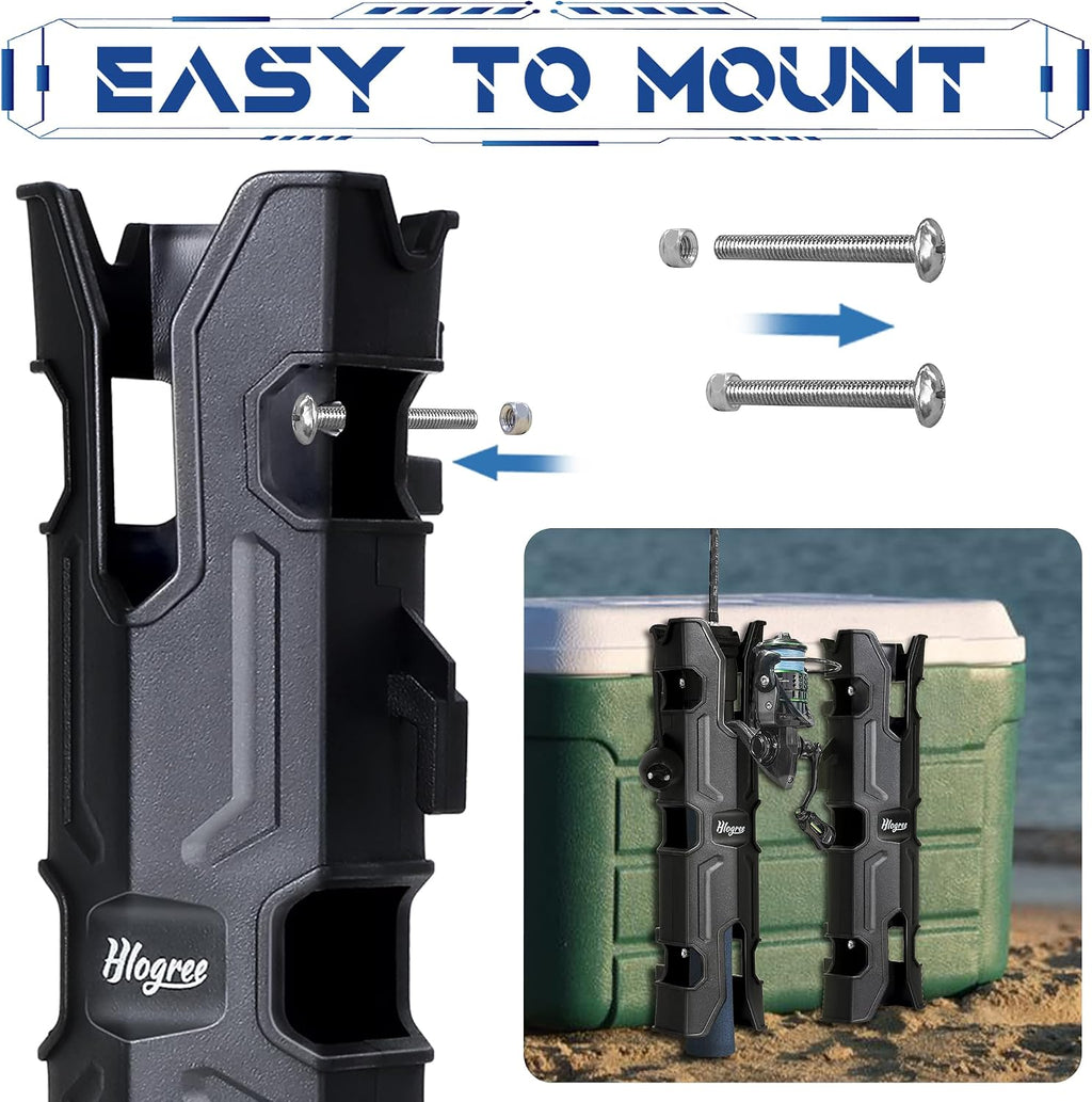HLOGREE 4PCS Rod Holder for Boat,Wall Mounted Boat Rod Holders for Fishing