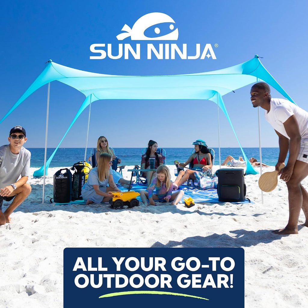 SUN NINJA Portable Shower, Camping Shower with 7 Mode Shower Head