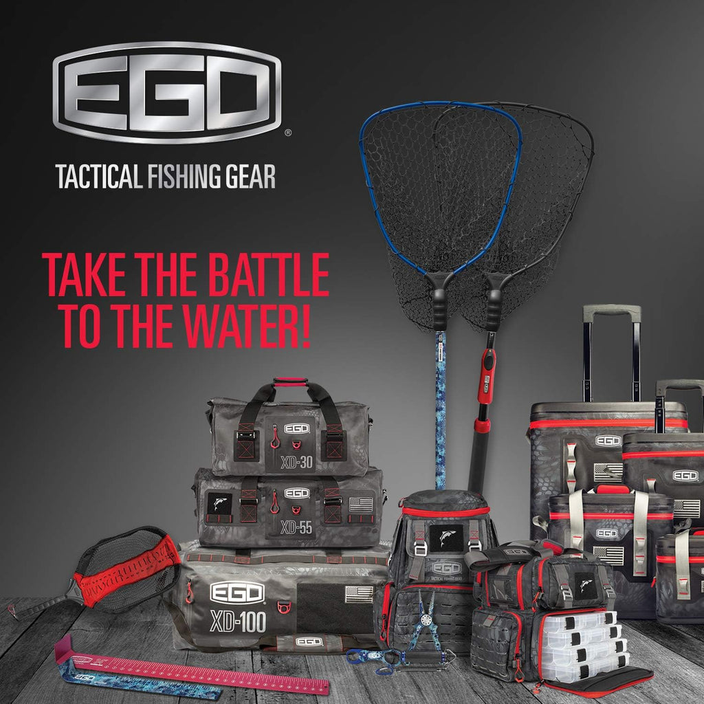 Ego Kryptek Tackle Box Backpack, 1000D Nylon, 4 Tackle Trays, PVC-Backed