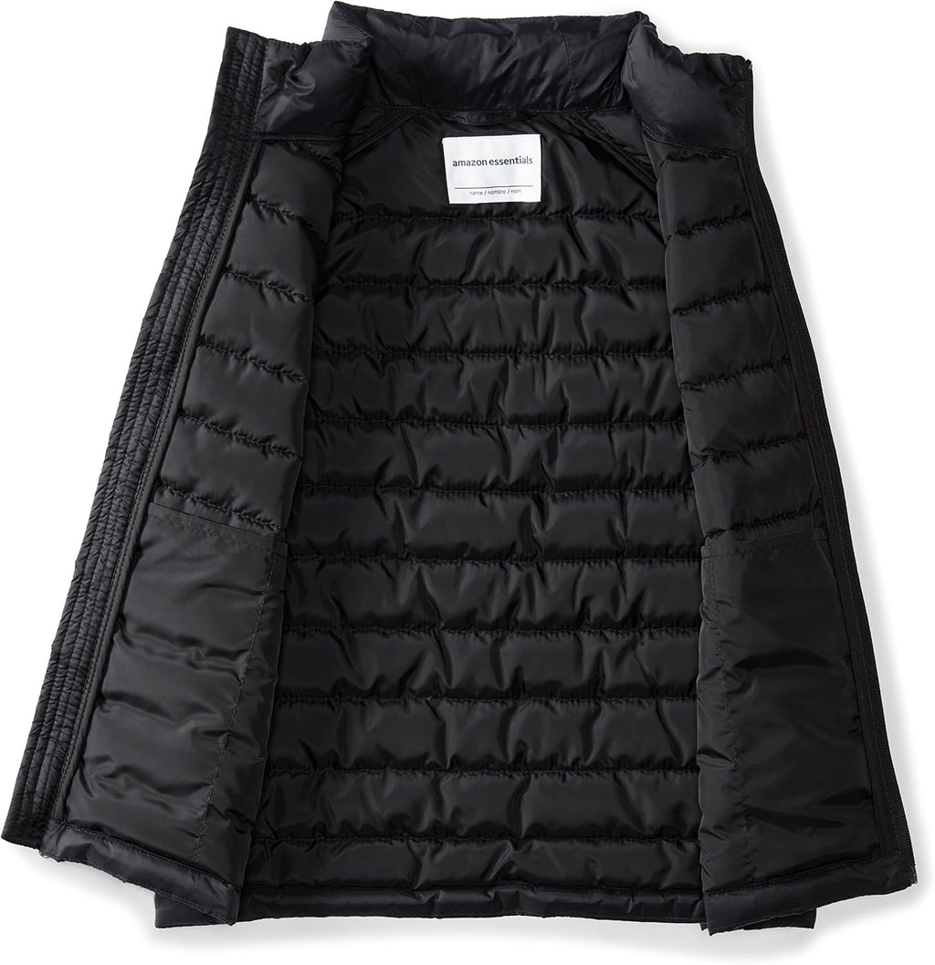 Amazon Essentials Boys and Toddlers' Lightweight Water-Resistant Packable Hooded Puffer Vest