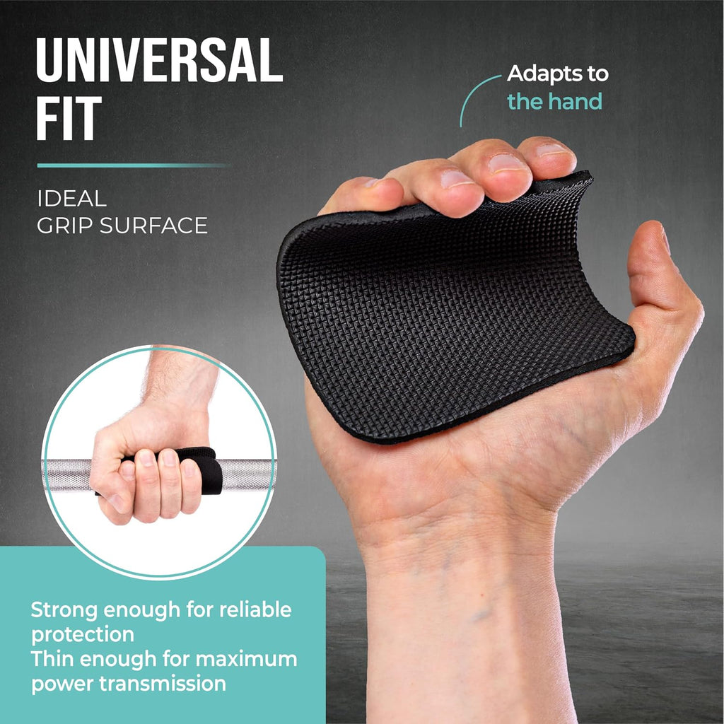 PULLUP & DIP Neoprene Grip Pads for Weightlifting [Set of 4], Workout Pads, The Alternative to Gym Workout Gloves, Gym Pads for Weightlifting & Calisthenics, No More Sweaty Gym Gloves