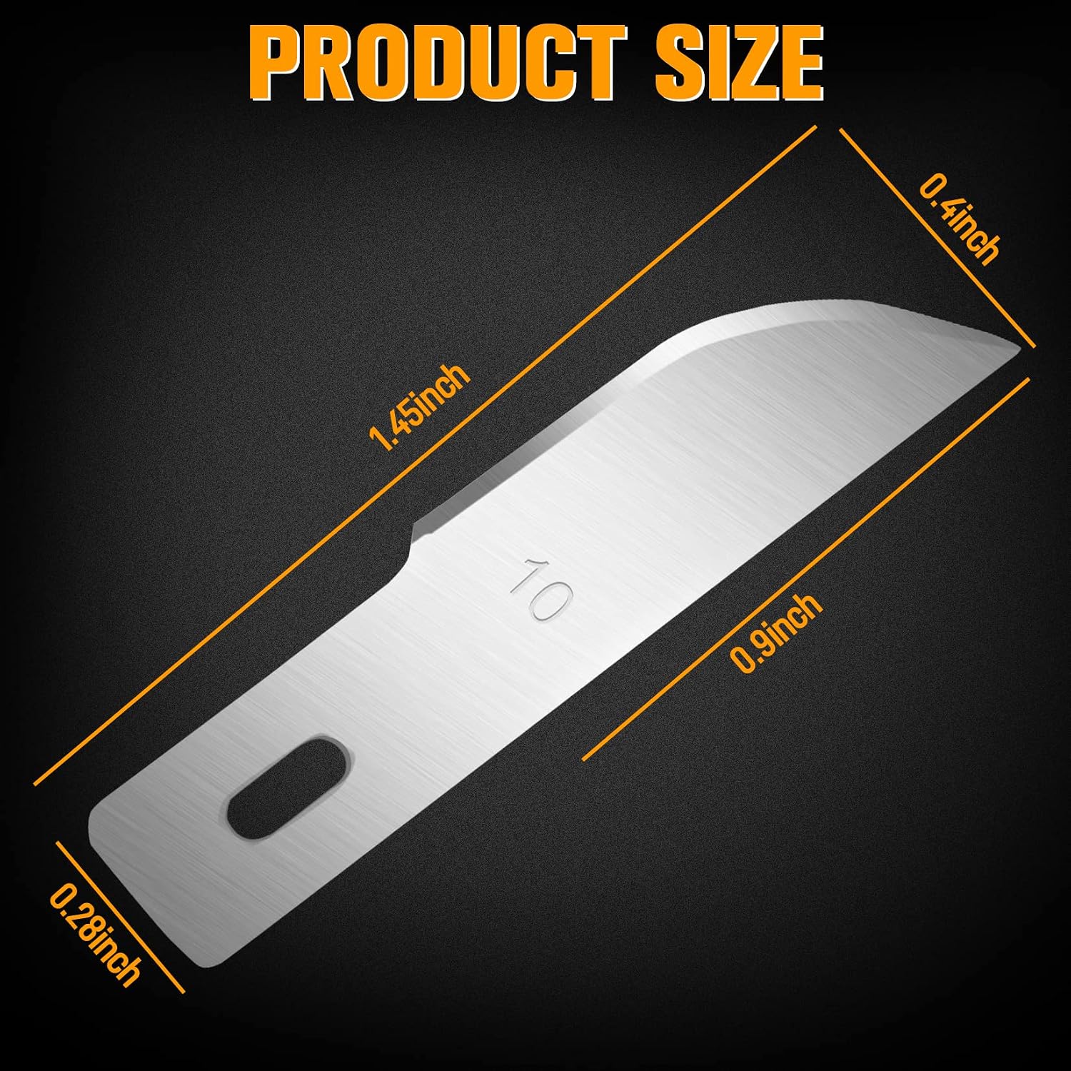 JETMORE 100 Pack Exacto Blades #10, Craft Knife Blades with Storage Box