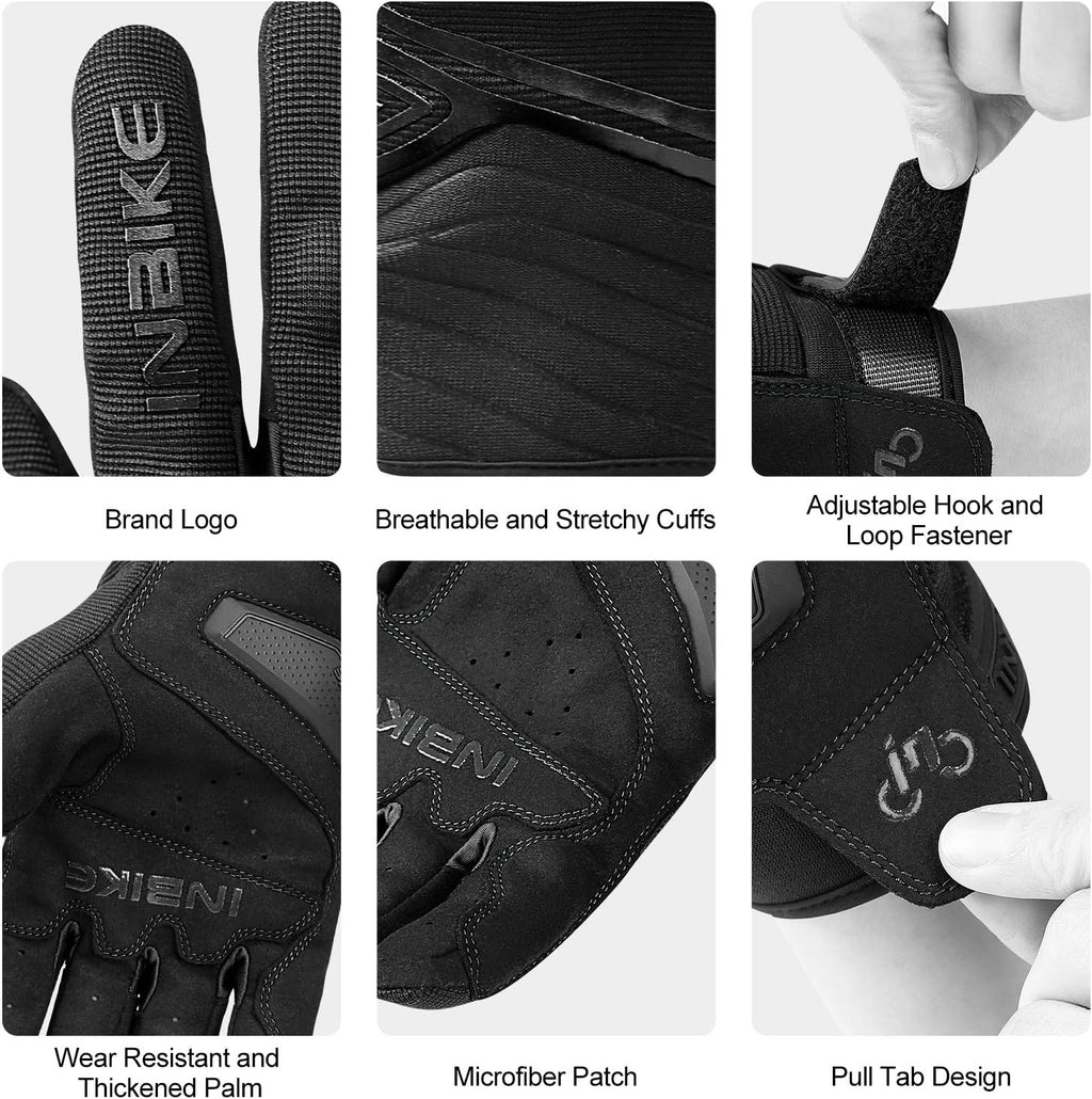 INBIKE Motorcycle Gloves Breathable Mesh Touchscreen Hard Knuckles