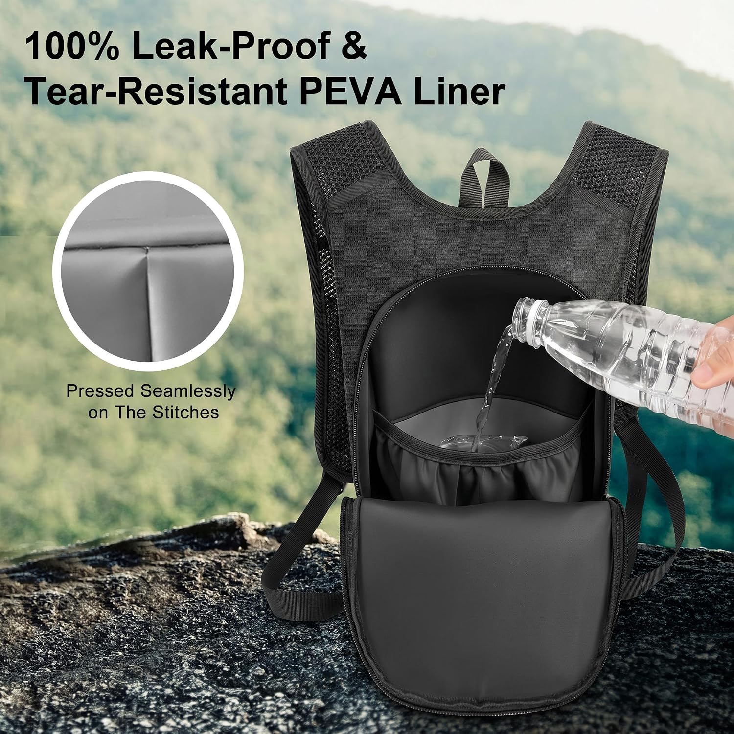 MIYCOO Hydration Backpack - Hiking Water Backpack with 2L Water Bladder