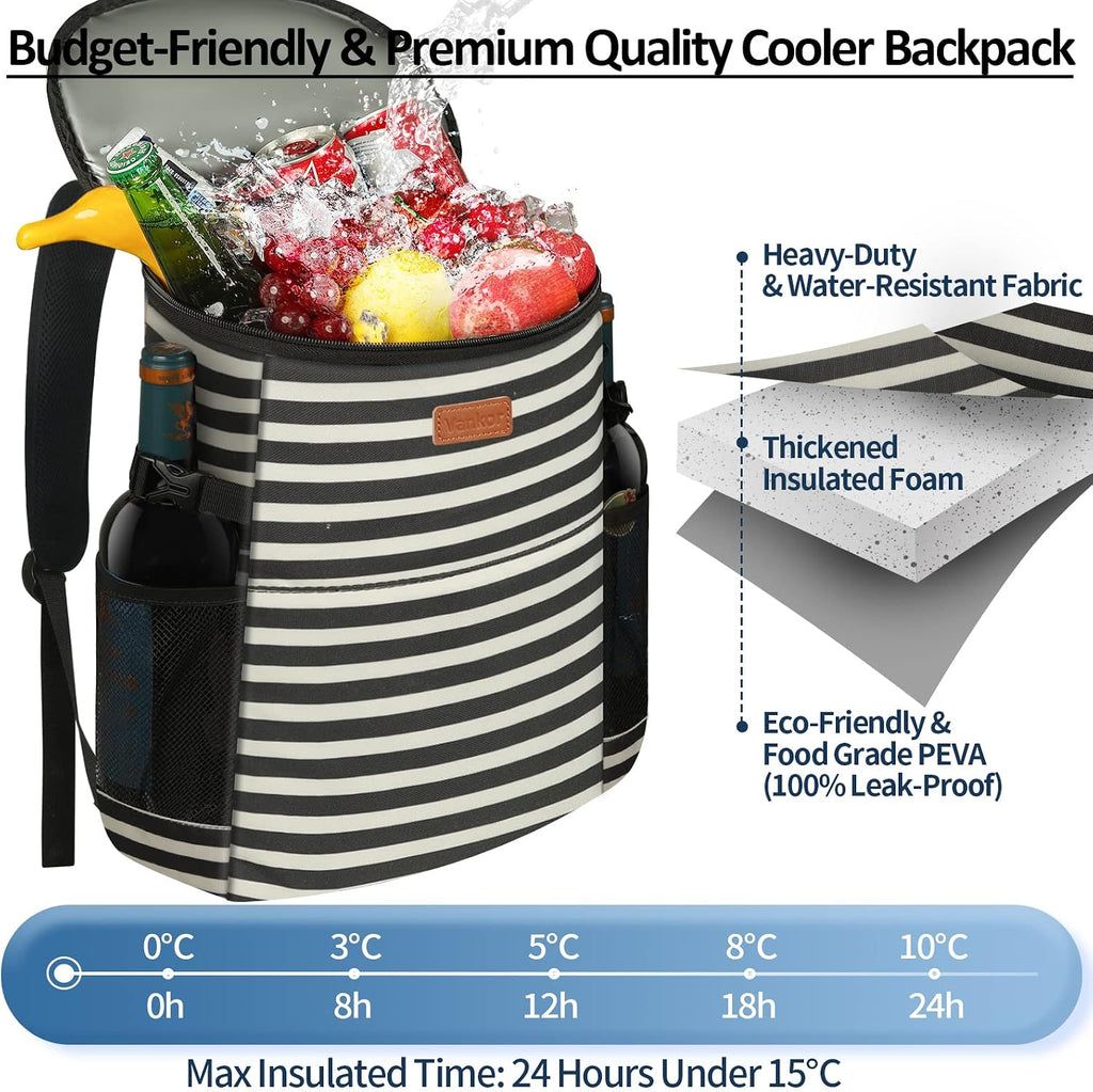 Vankor Camping Cooler Backpack Insulated Waterproof