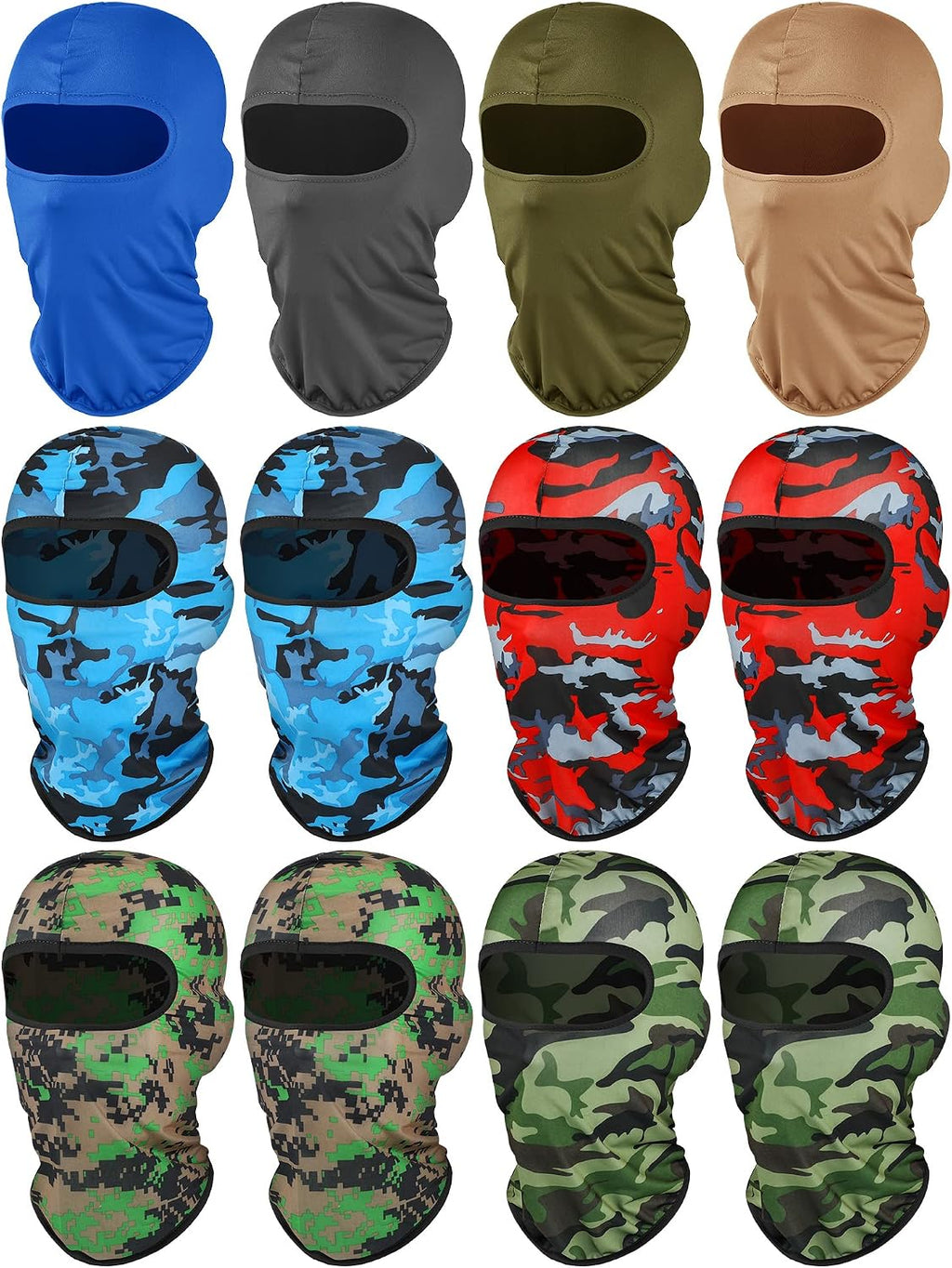 Geyoga 12 Pcs Ski Mask Balaclava Full