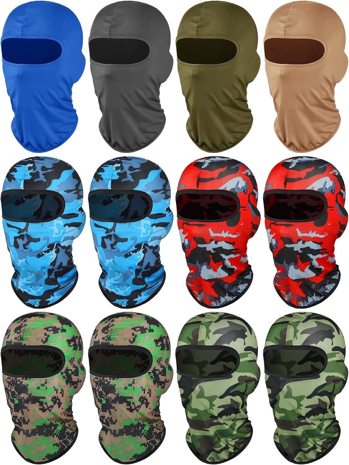 Geyoga 12 Pcs Ski Mask Balaclava Full
