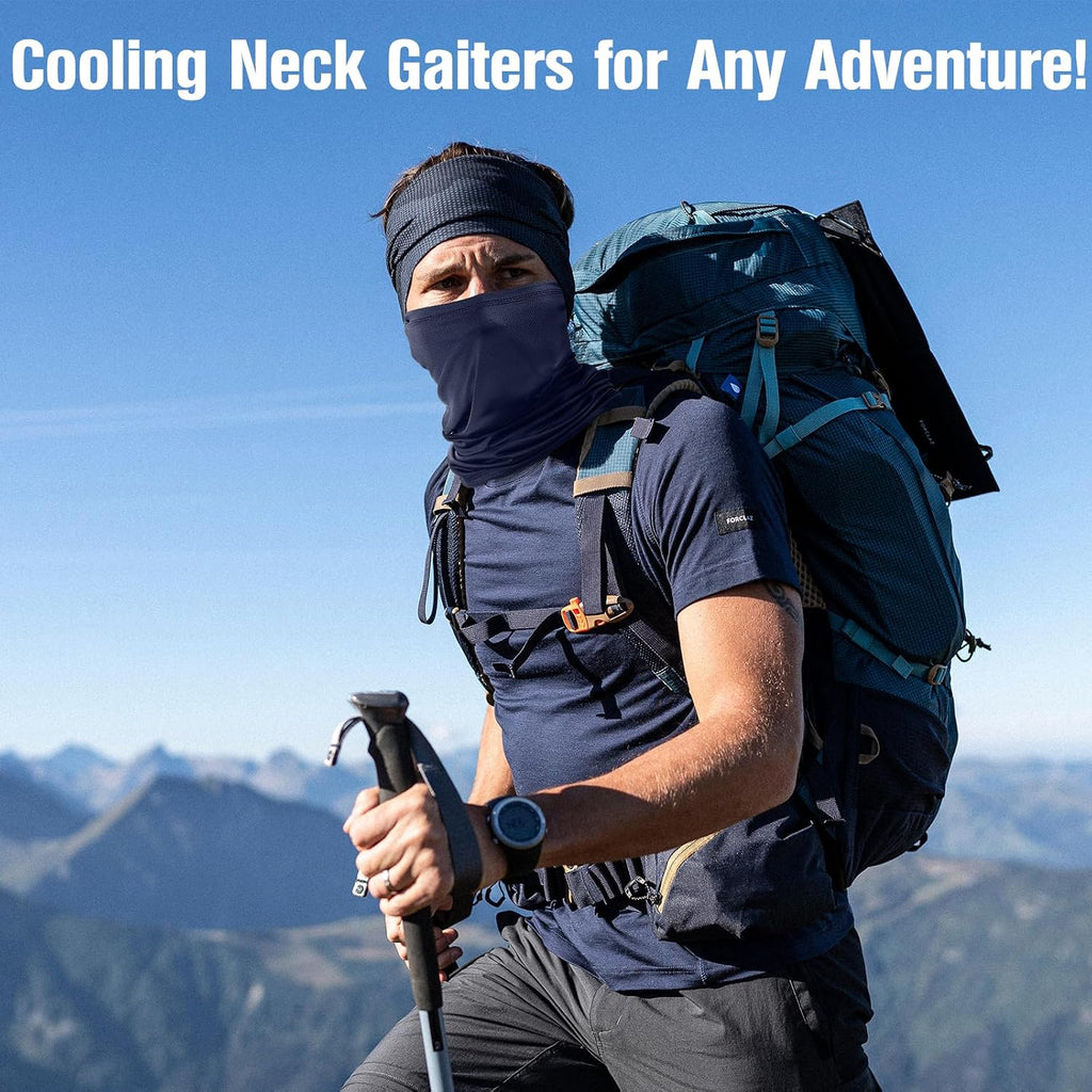PAETAE 6 Pack Neck Gaiter, Gator Summer UV Dust Mask Cooling Neck Gaiters