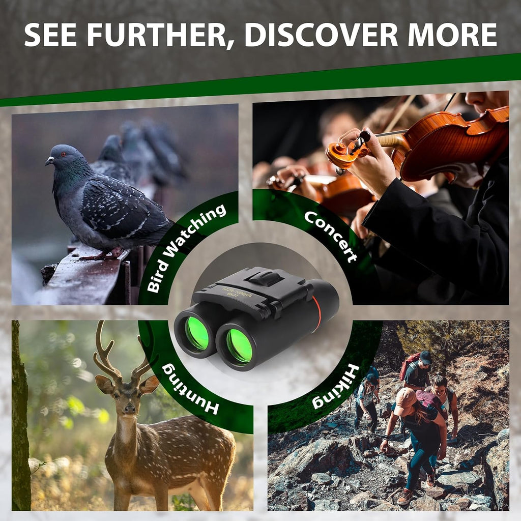 Binoculars for Adults and Kids, High Powered Compact Binoculars