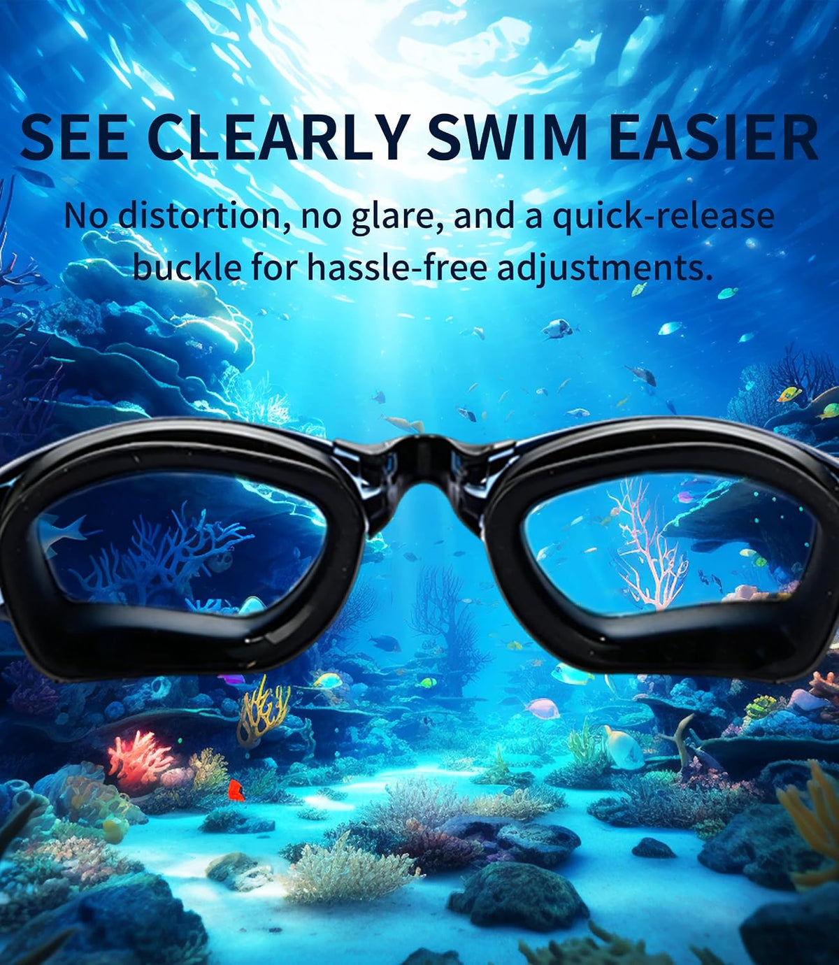 Swim Goggles, 2 Pack Unisex Adult Swimming Goggles No Leakage Anti Fog Wide View for Men Women Youth