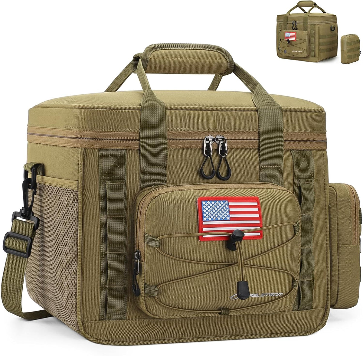 Maelstrom Tactical Lunch Box for Men, Cooler Bag with Detachable MOLLE Bag