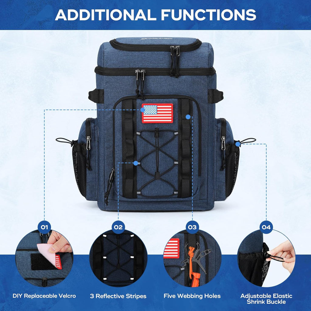 Maelstrom 35/50 Can Insulated Backpack Cooler, Leakproof Soft Lunch Ice Bag