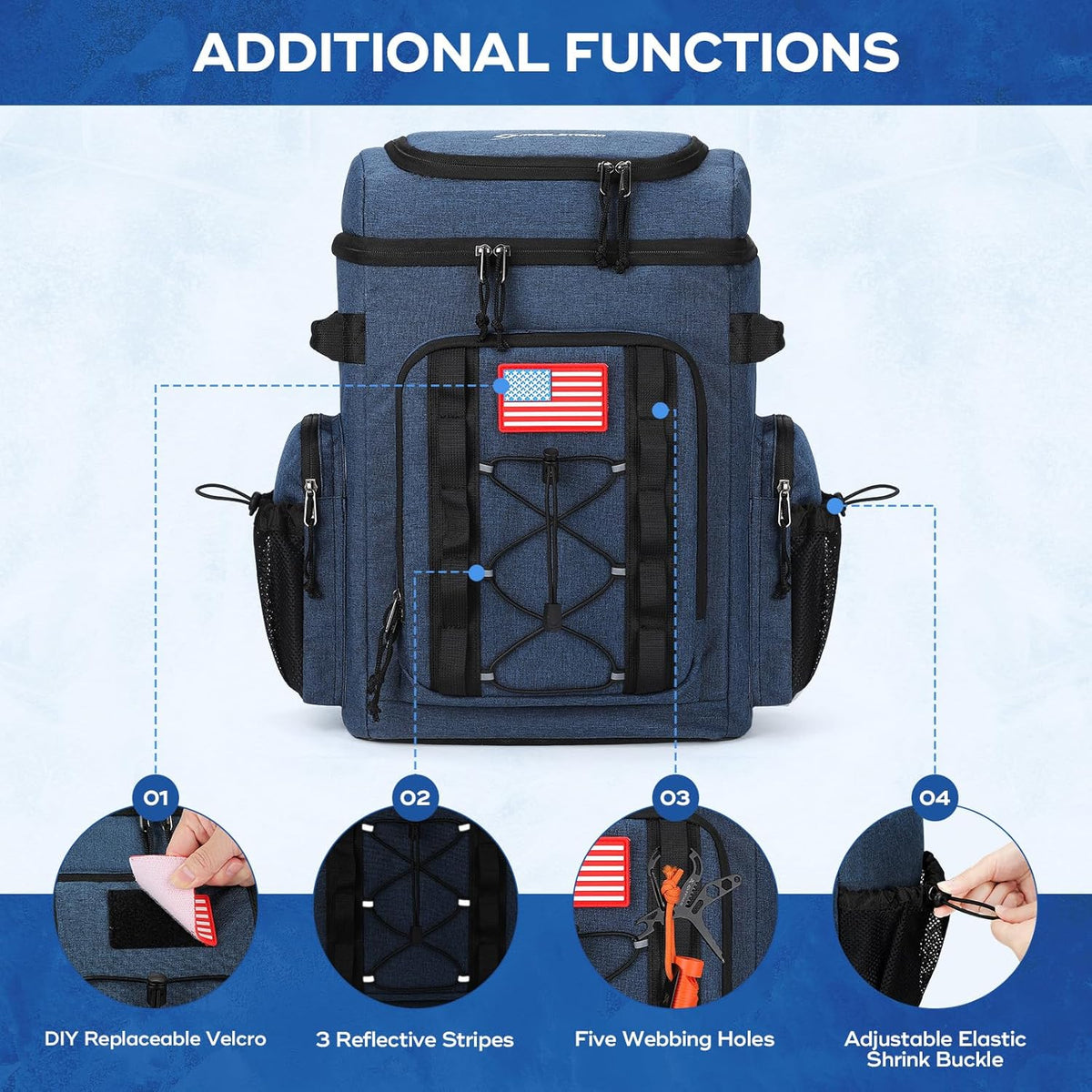 Maelstrom 35/50 Can Insulated Backpack Cooler, Leakproof Soft Lunch Ice Bag