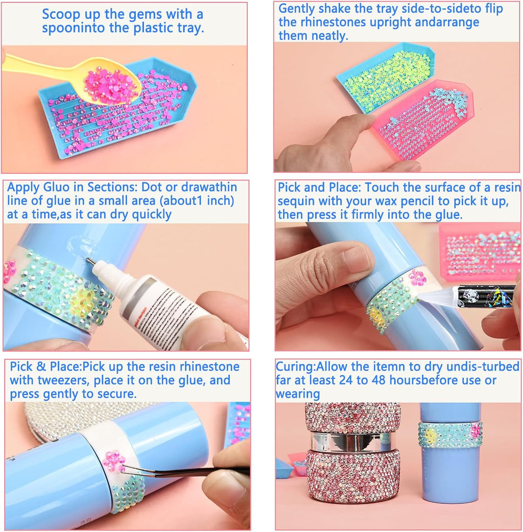 Bedazzling Kit with 52000 Flatback Rhinestones