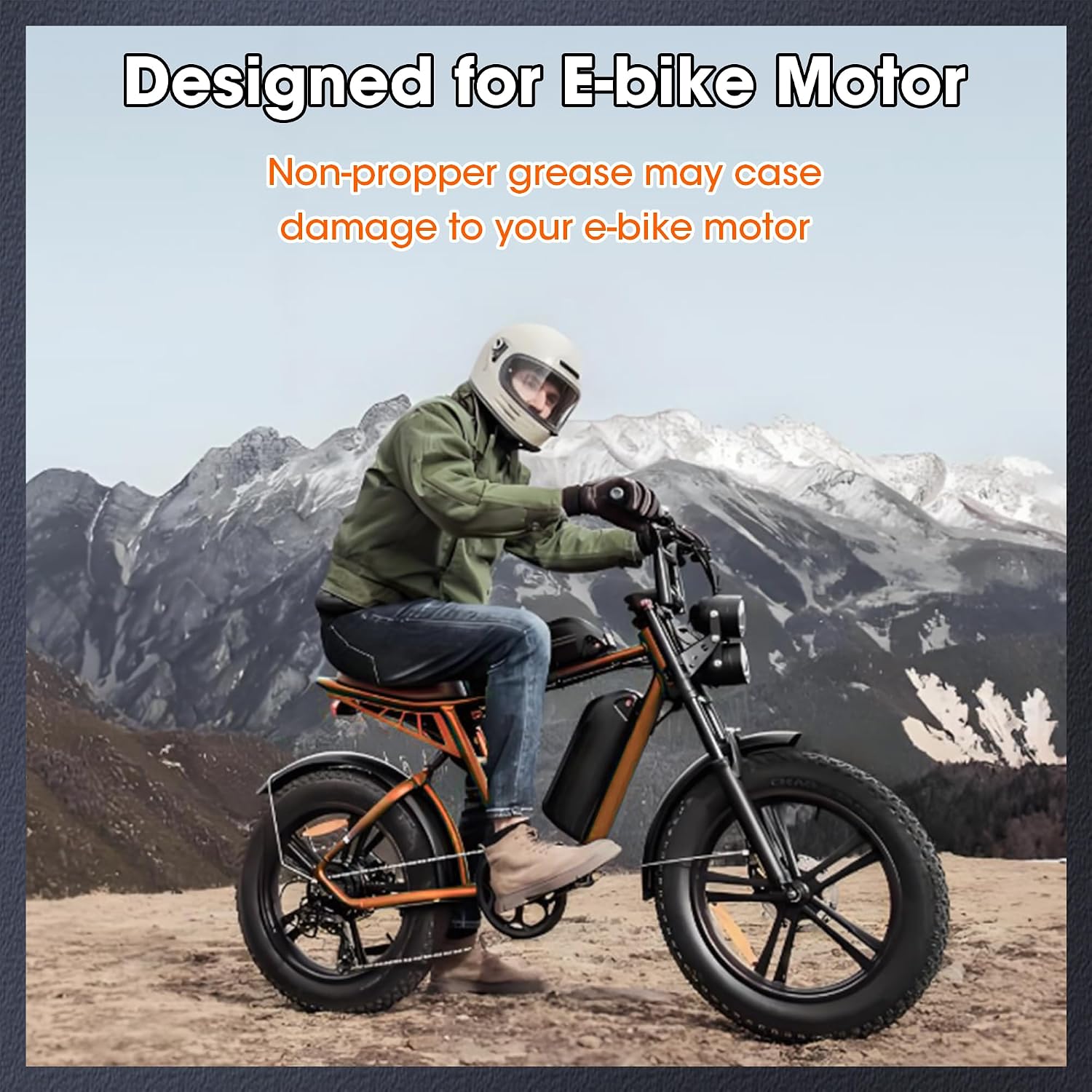 E-Bike Lithium Grease, Multi-Purpose Lubricant Lithium Motor Grease, Lubricating Oil for eBike Motor, Gears |Waterproof, High-Performance Lubricant for Household Use, Automotive,Industrial