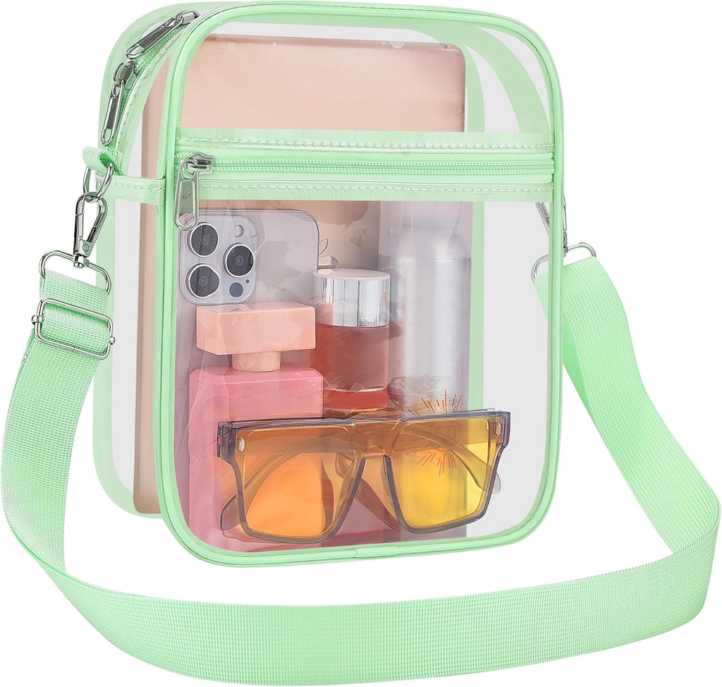 USPECLARE Clear Purse for Stadium Events Transparent Messenger Bag
