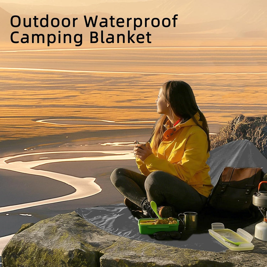 Large Waterproof Outdoor Camping Blanket 80 x 58 inch