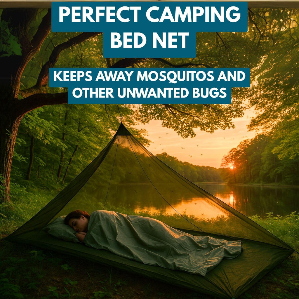 The Friendly Swede Outdoor Mosquito Net, Bug Net with Stuff Sack